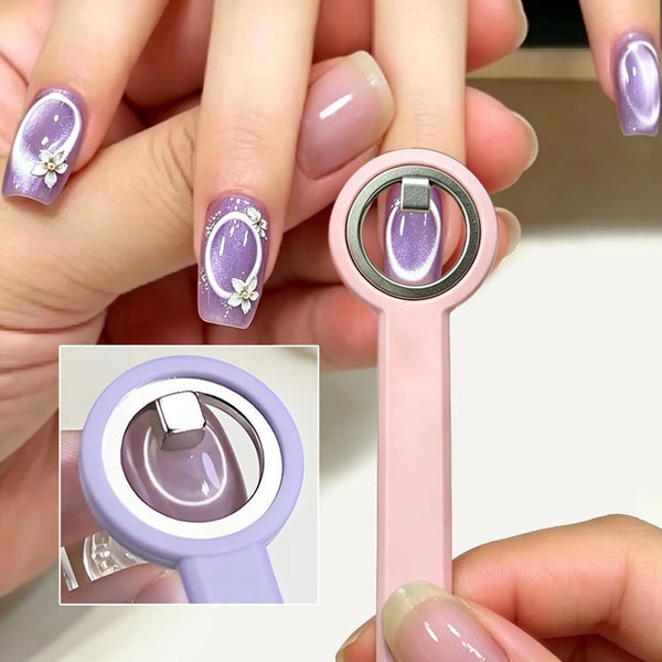 Cat Eye Nail Magnet Ring Magnetic, Nail Magnetic Tool, DIY 3D Nail Art, magnetic nail polish, nail tools, 3D nail polish, magnet for nails