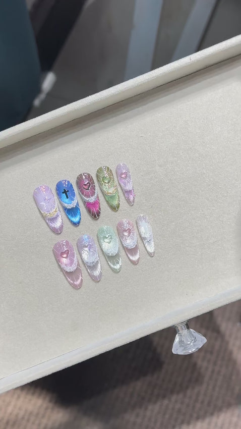 Divine Light Angelcore Press On Nails